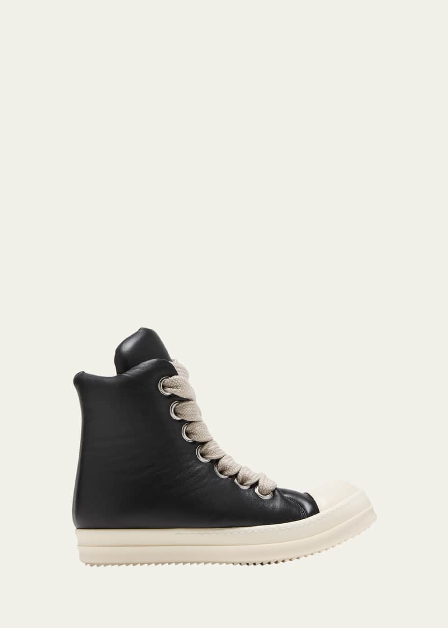 Rick Owens Men's Jumbo-Lace Padded Sneakers - Bergdorf Goodman