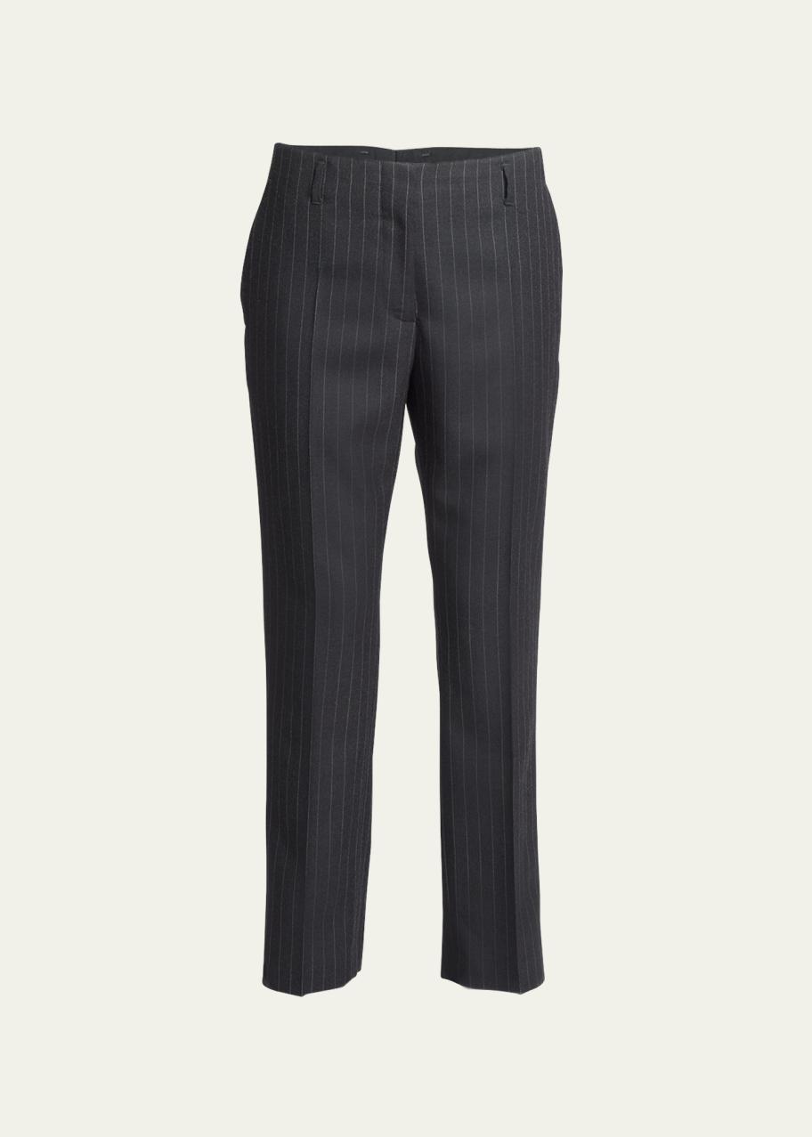 Dries Van Noten Paola Pinstripe Wool Pants - Bergdorf Goodman