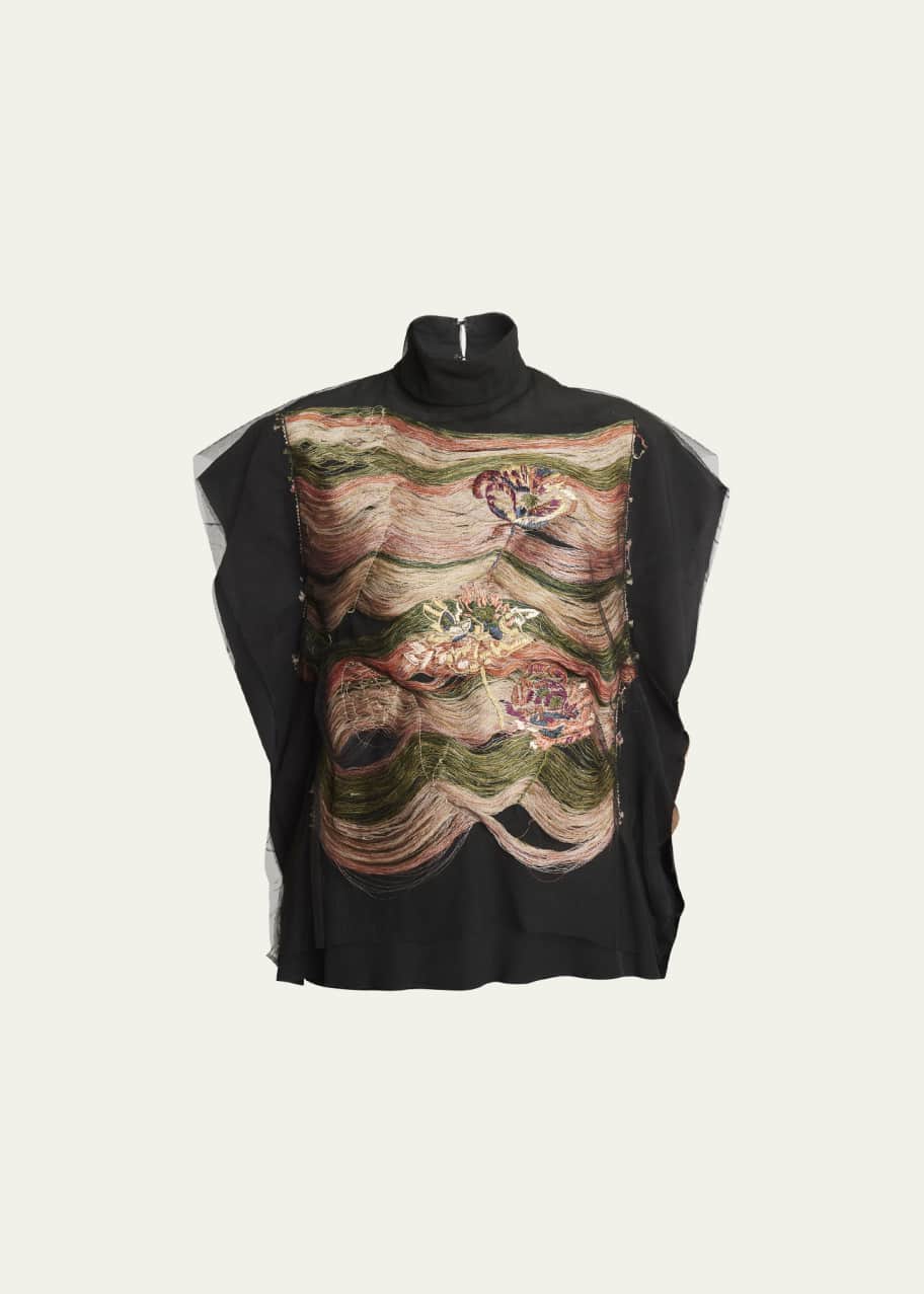 プレゼント限定版 dries van noten floral embroidery shirt | artfive