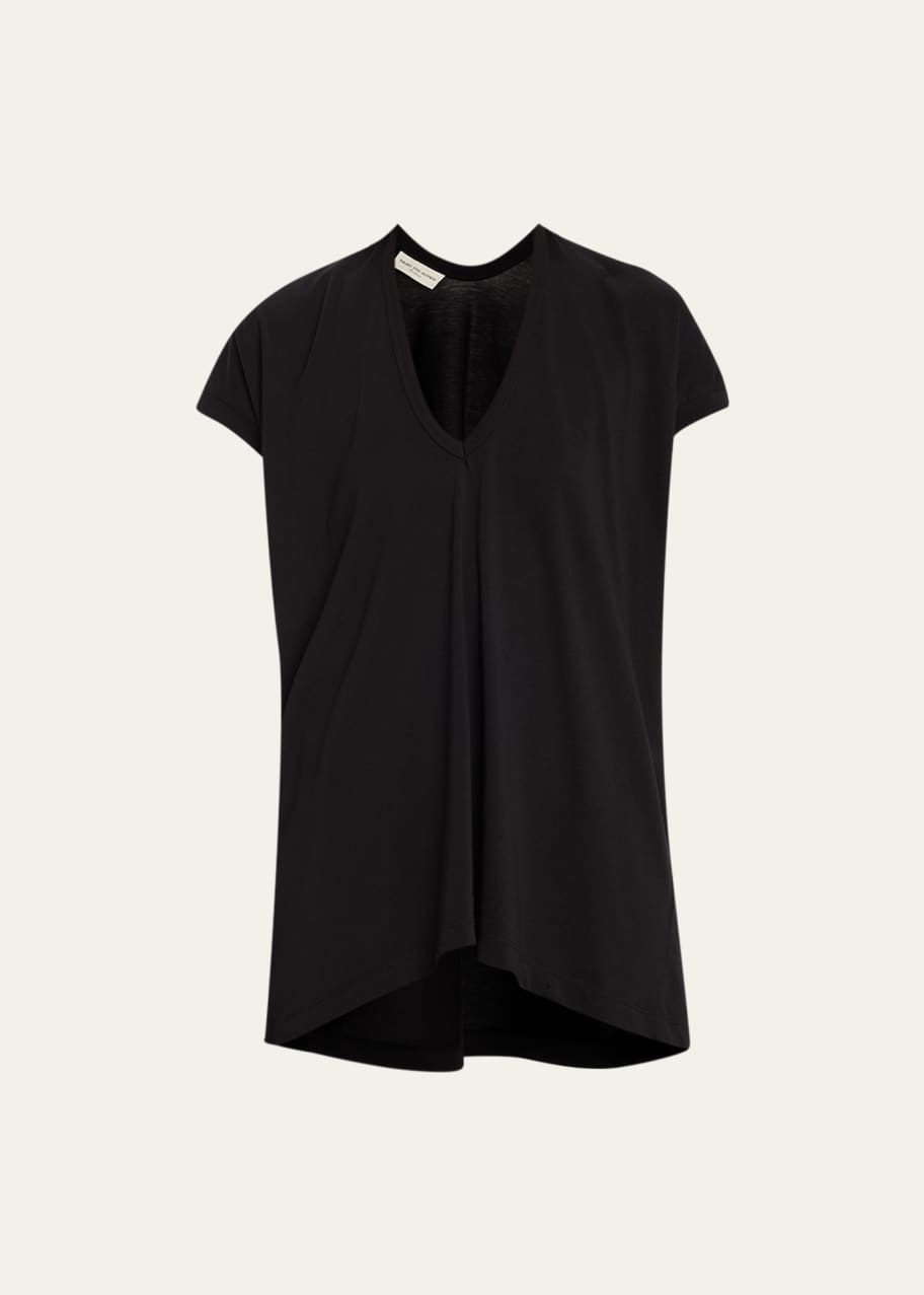 Dries Van Noten Black V-Neck Sweater