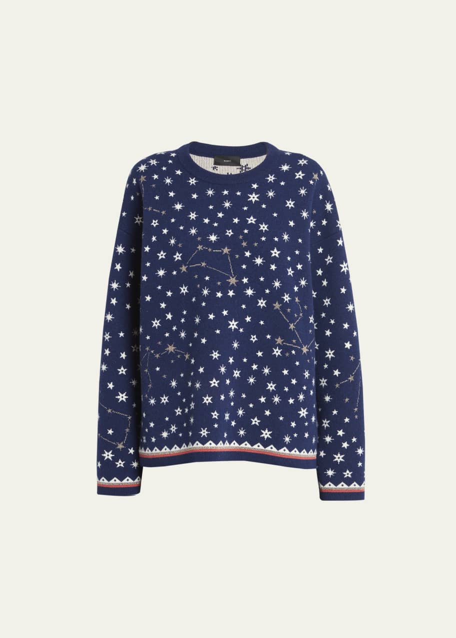 Alanui Astrology Wheel Wool-Cashmere Sweater Bergdorf Goodman