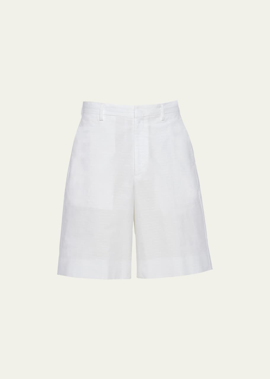 Image 1 of 1: Men's Solid Cotton Poplin Shorts