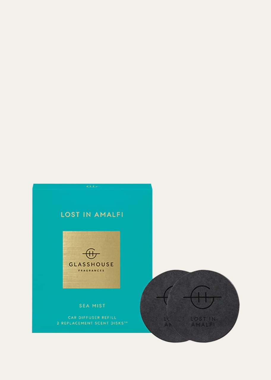 Image 1 of 1: Lost in Amalfi Car Diffuser Replacement Scent Disks, Set of 2