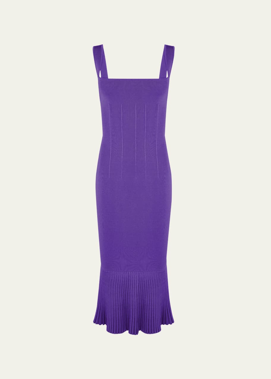 midi cable knit dress Cable Knit Waist-Cinching Midi Dress main image 1