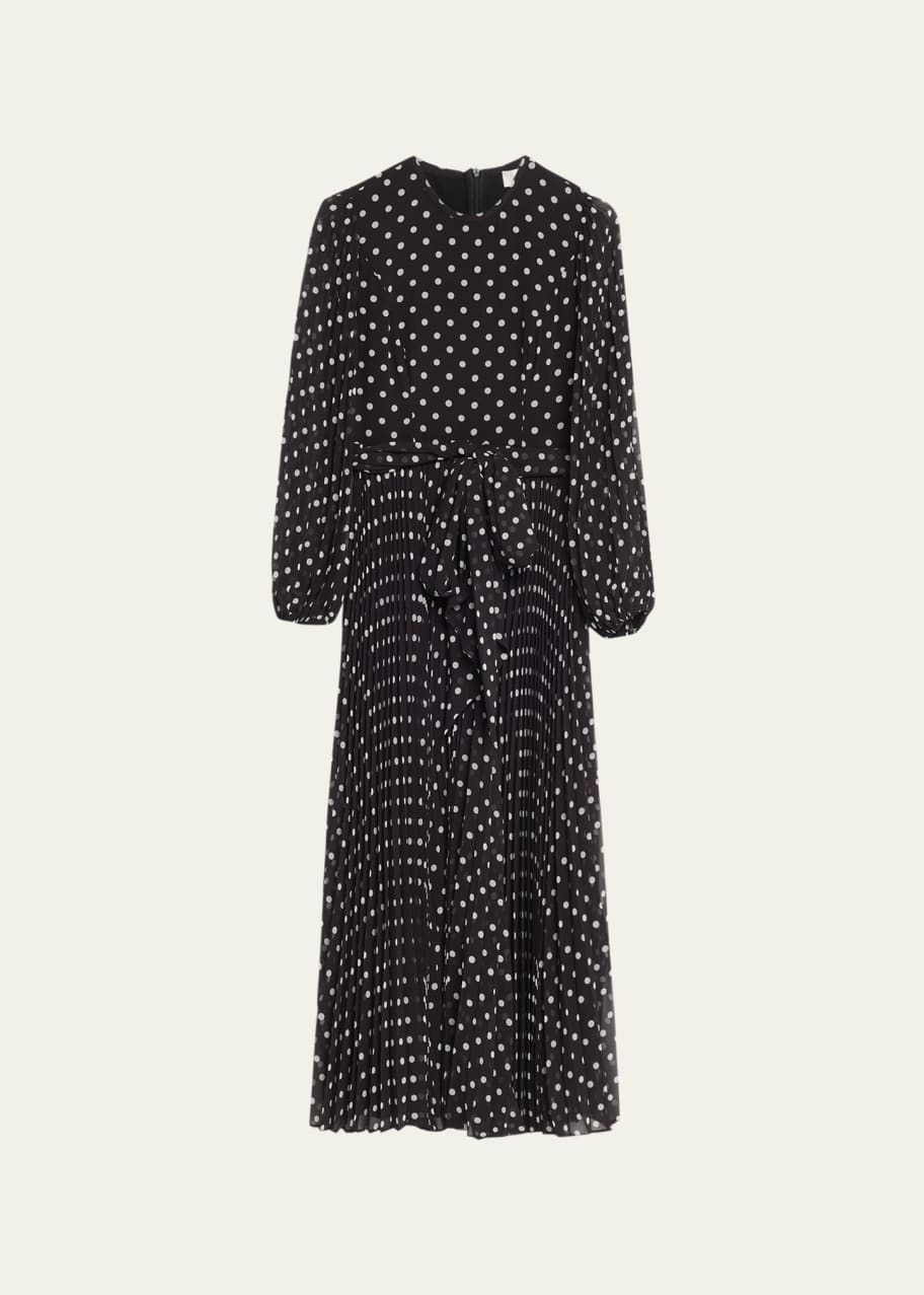 zimmermann polka dot dress Zimmermann Dot Tuck Silk Scarf Mini Shirt Dress main image 0