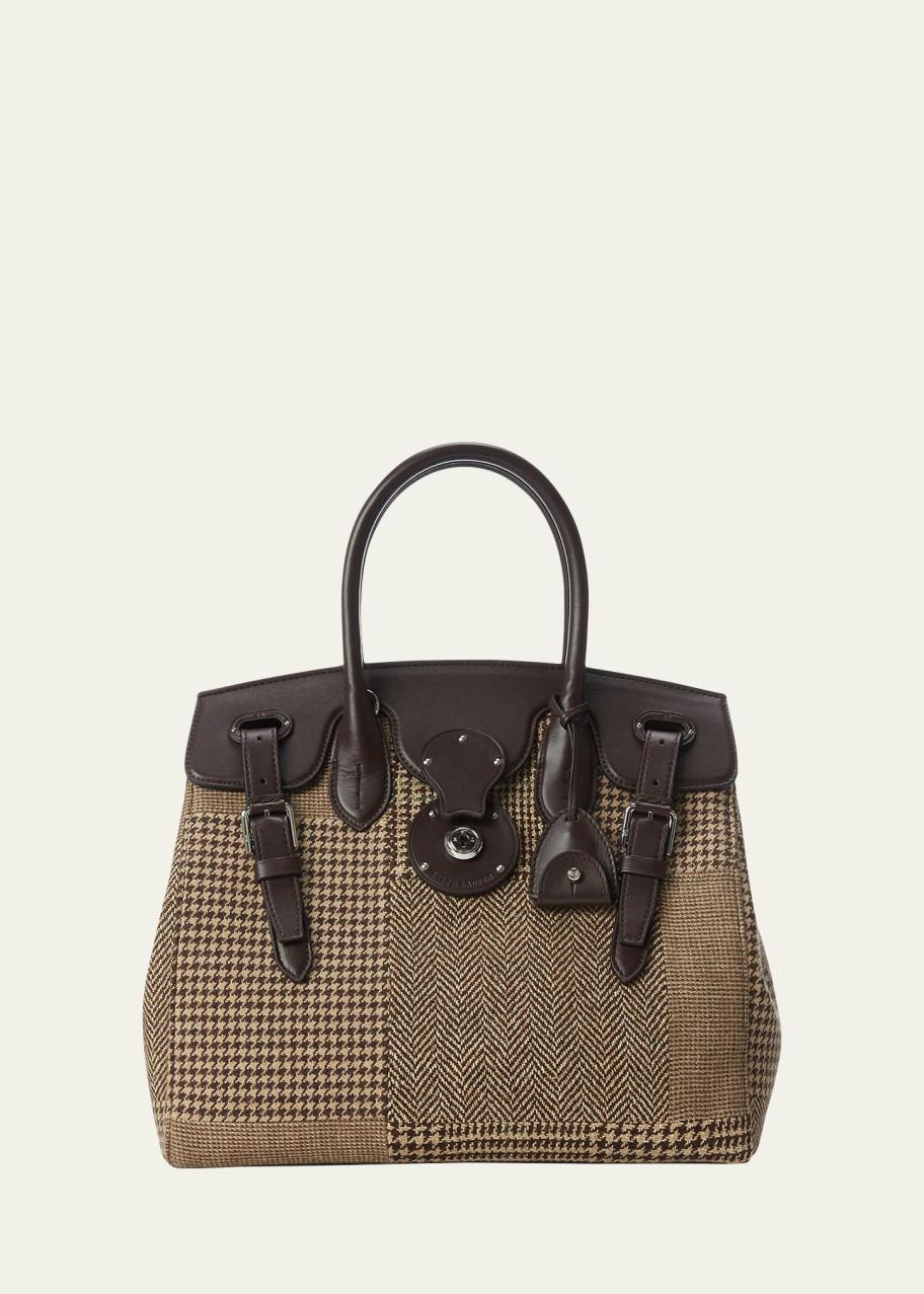 Ralph Lauren Collection Ricky 33 Suit Patchwork Top-Handle Bag