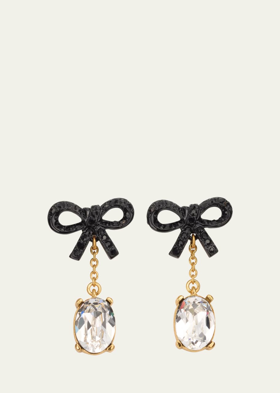 Oscar de la renta bow earrings sales