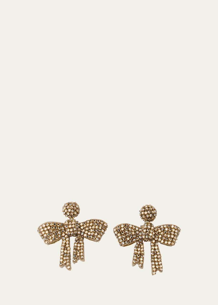 Beaded Bow Earrings