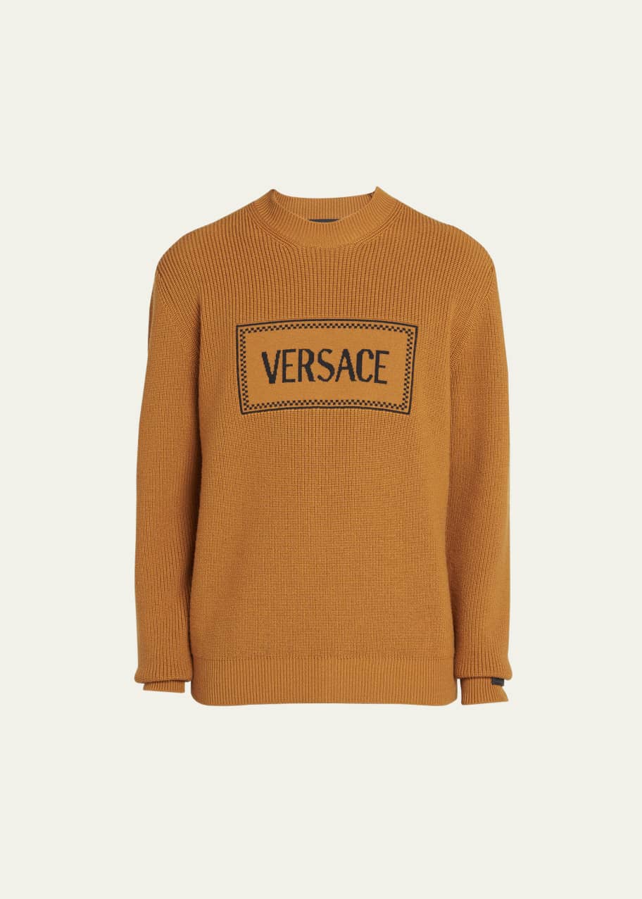 Image 1 of 1: Men's Macrologo Wool Knit Sweater