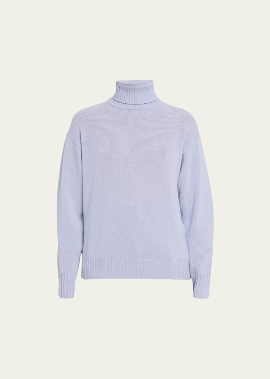 Image 1 of 1: Thea Wool-Cashmere Turtleneck Sweater