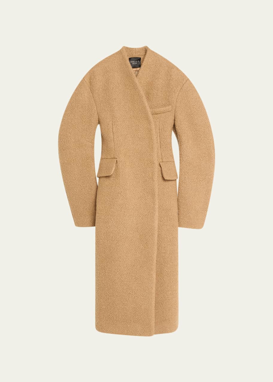 A.W.A.K.E. MODE Rounded Sleeve Wool Coat - Bergdorf Goodman