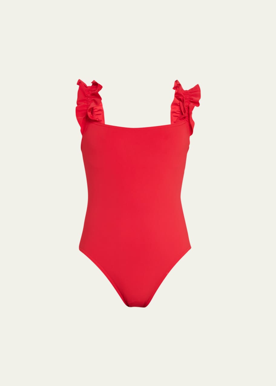 Karla Colletto Willow Round-Neck Tank One-Piece Swimsuit