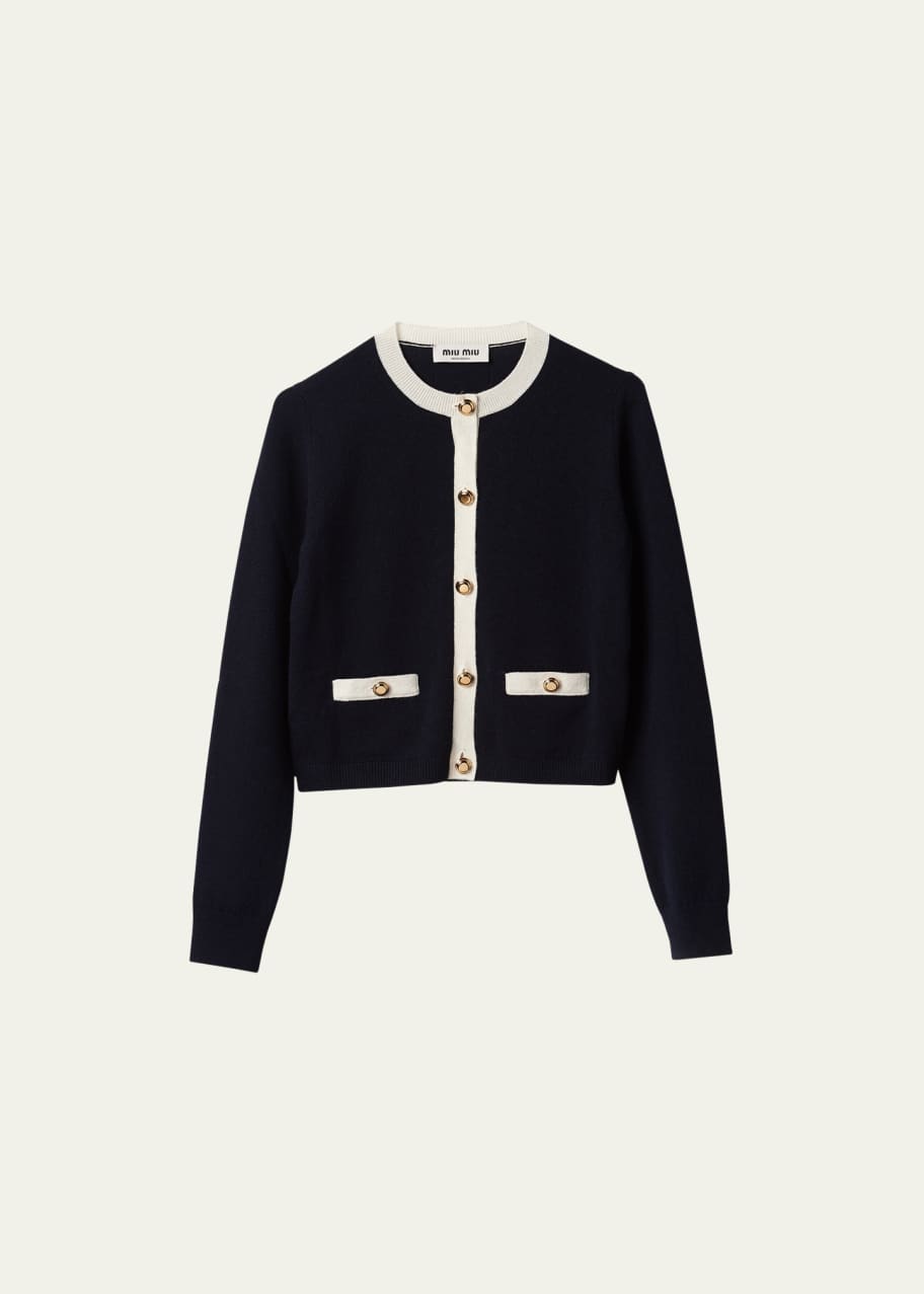 Miu Miu Cropped Cashmere Cardigan - Bergdorf Goodman