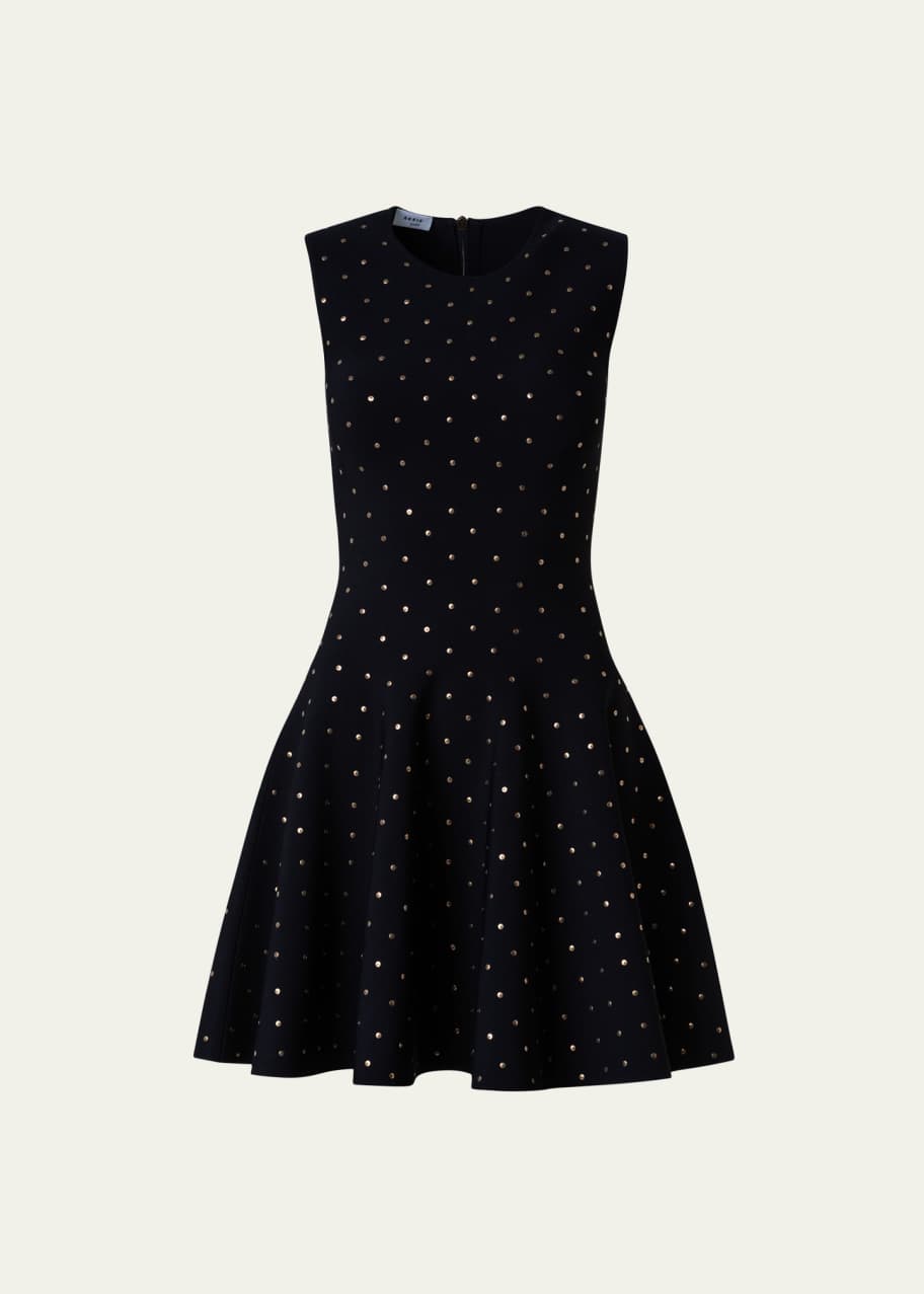 black white colorblock dress Barb Stud Trim Dress – Dangerfield main image 1
