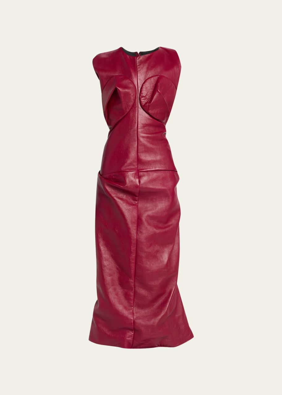 strapless open back dress 2018 F/W Alexander McQueen Structured Leather Corset – Recess