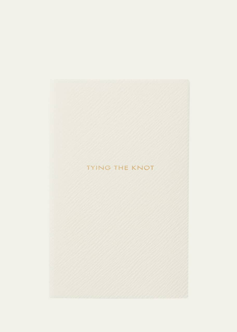 Image 1 of 1: Tying The Knot Panama Leather Pocket Notebook