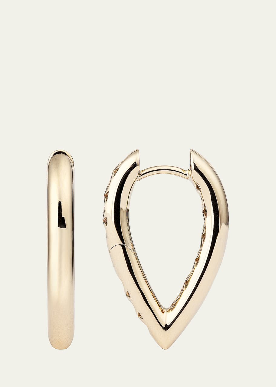 Image 1 of 1: The Drop Link Earrings, Small, in Yellow Gold