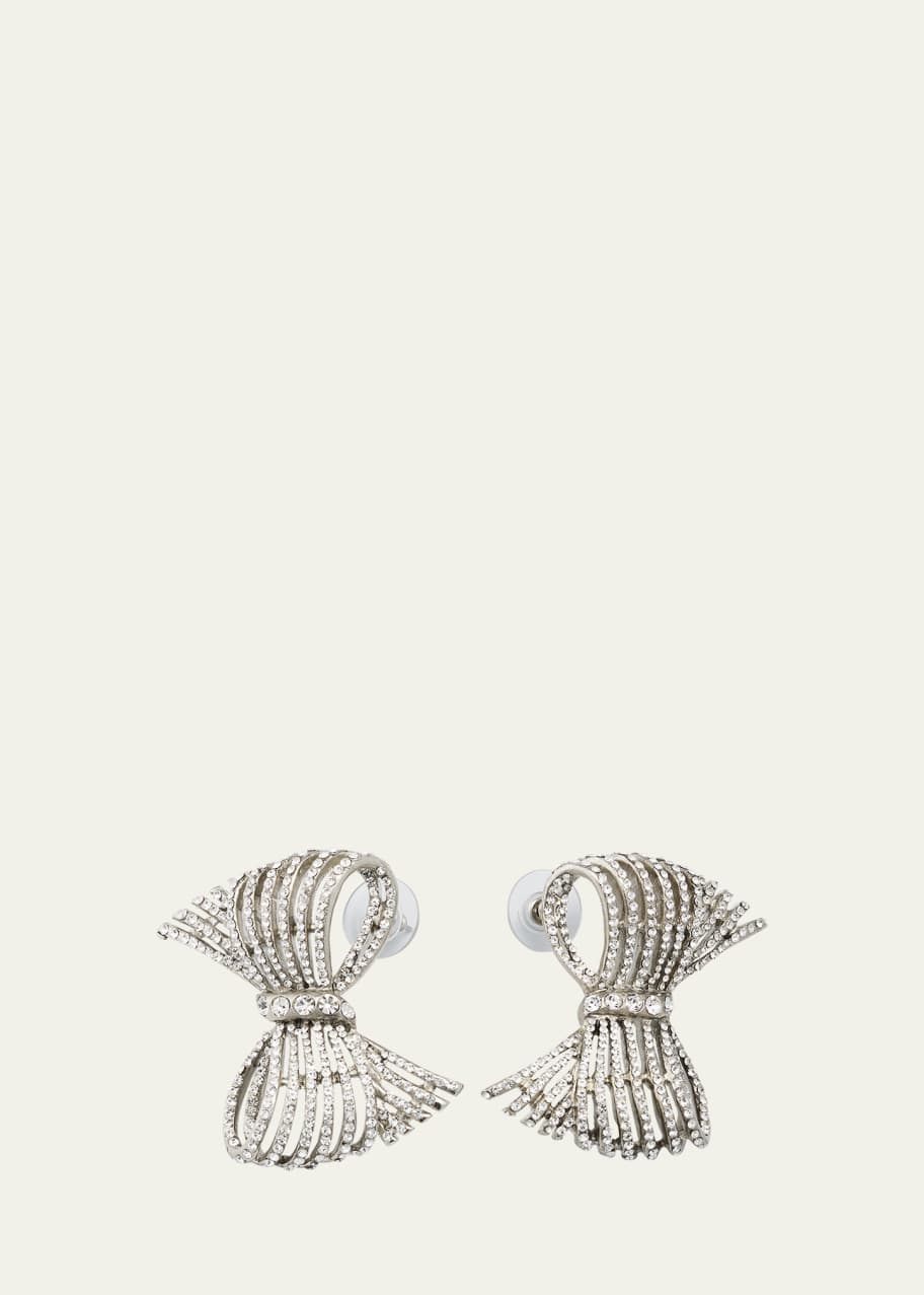 Oscar de la renta bow earrings sales