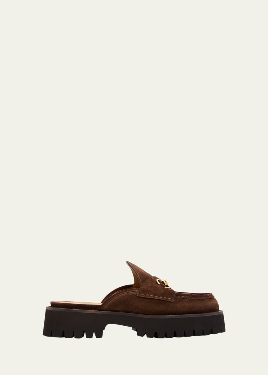 Salvatore Ferragamo Suede Bit Loafers, Made in Italy, 8D, Men's, Size 10.2