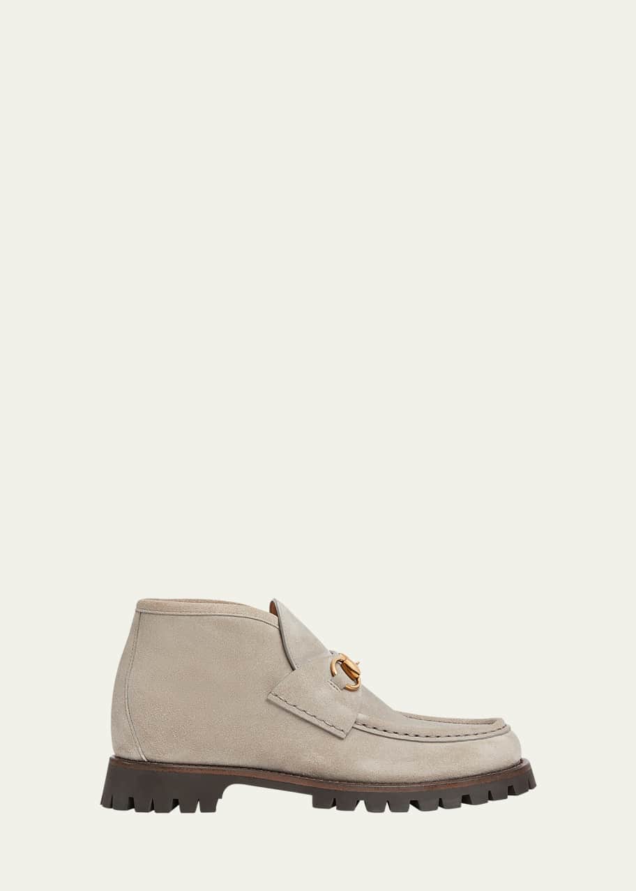Image 1 of 1: Sylke Suede Bit Moccasin Booties