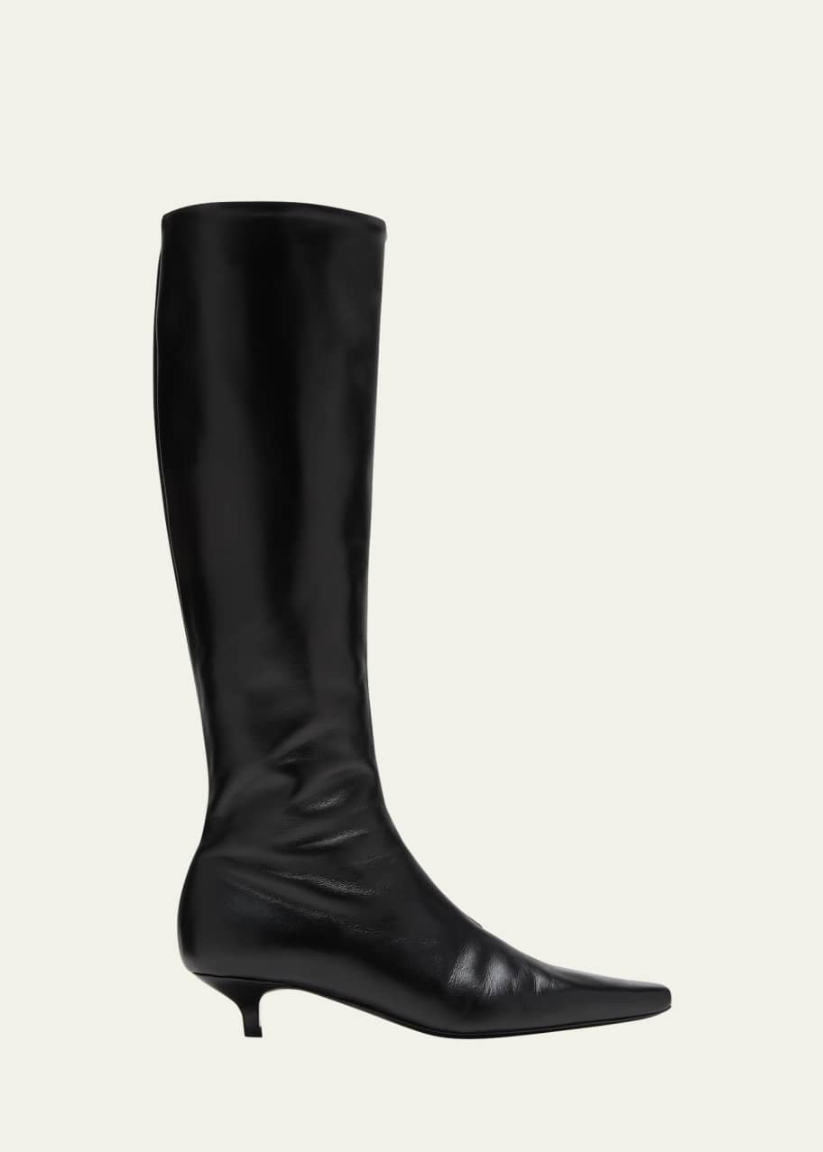 アパルトモン TOTEME THE SLIM KNEE-HIGH BOOT Toteme The Slim Knee High Boot in Black | FWRD