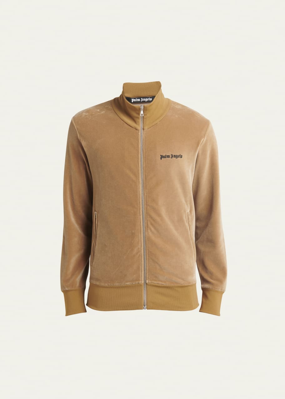 Palm Angels Men's Velvet Track Jacket Bergdorf Goodman