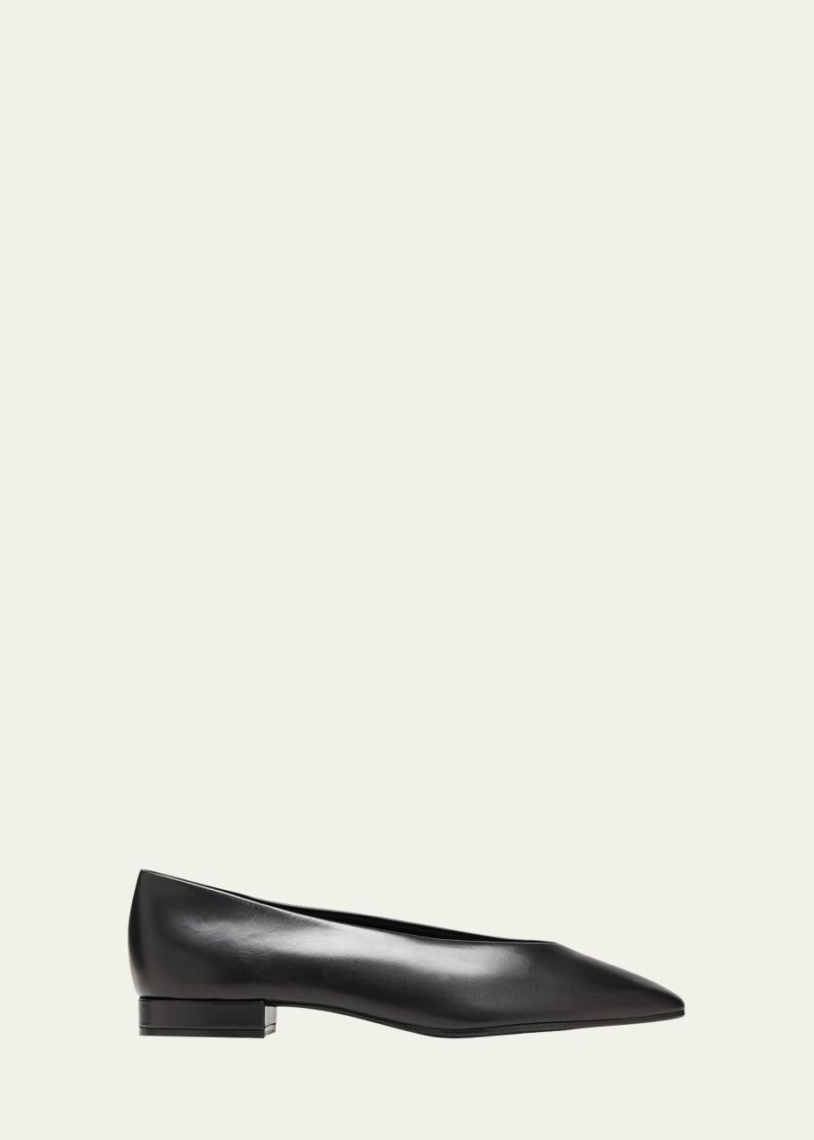 Loro Piana Rebecca Calfskin Ballerina Flats - Bergdorf Goodman
