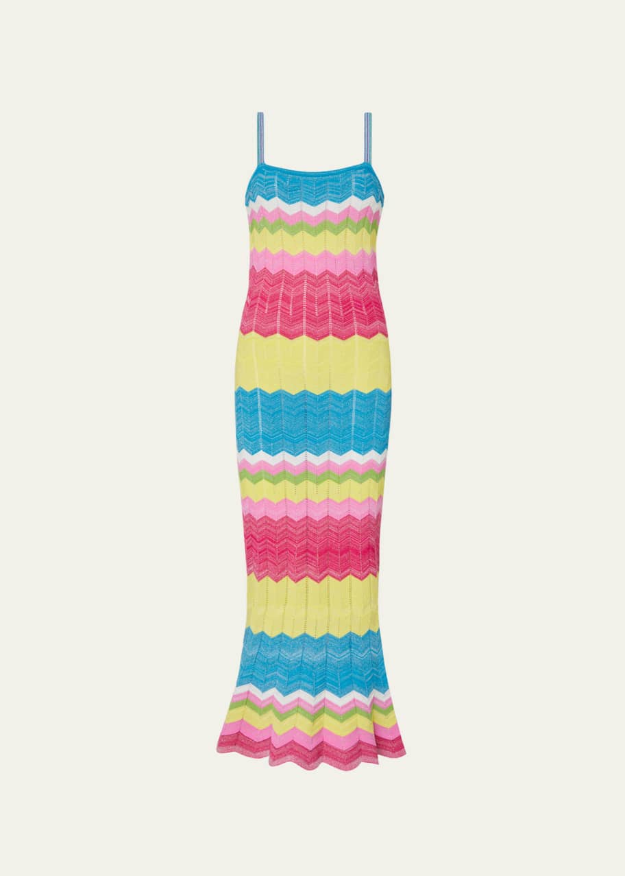 Milly Olana Zig Zag Knit Mermaid Dress Bergdorf Goodman