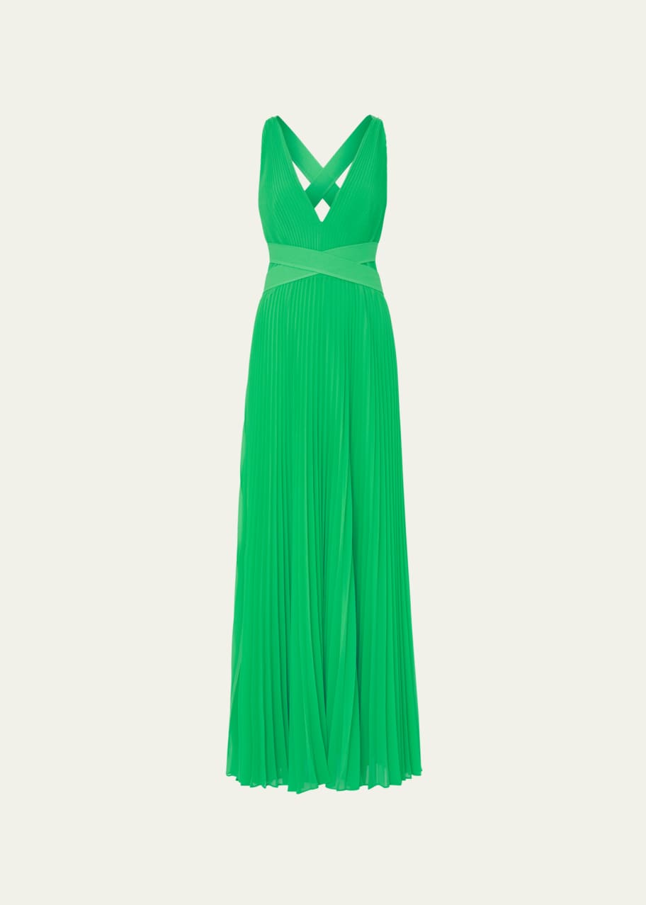 Milly Oria Pleated Maxi Dress - Bergdorf Goodman