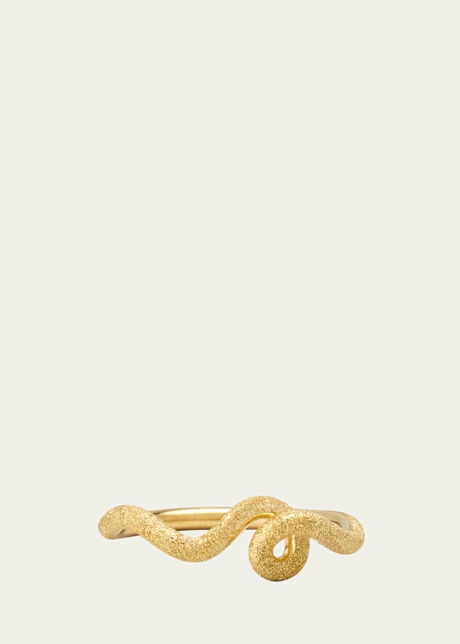 Image 1 of 1: 9K Touch of Gold Wave Ring