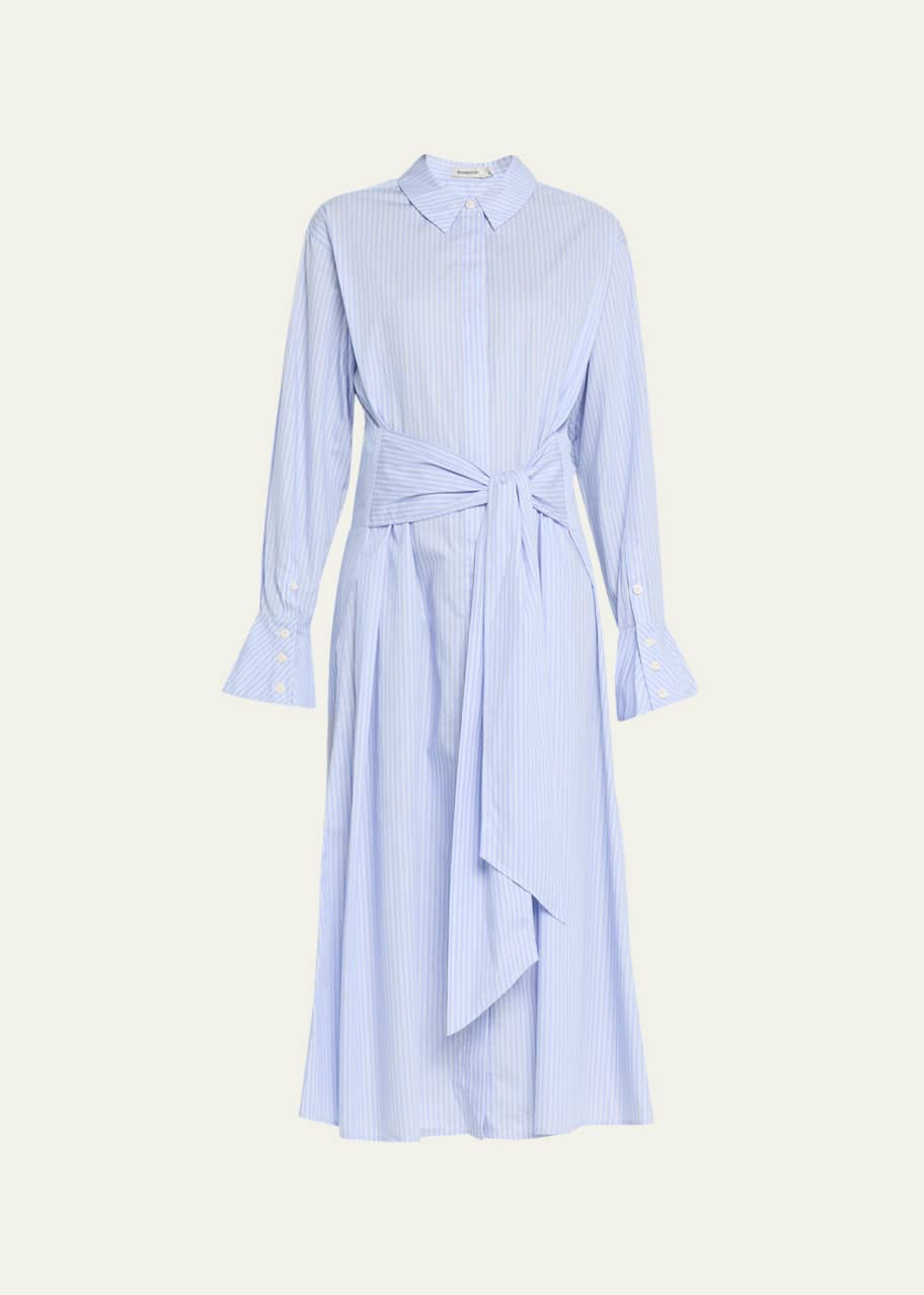 SIMKHAI Augustina Tie-Waist Midi Shirtdress - Bergdorf Goodman