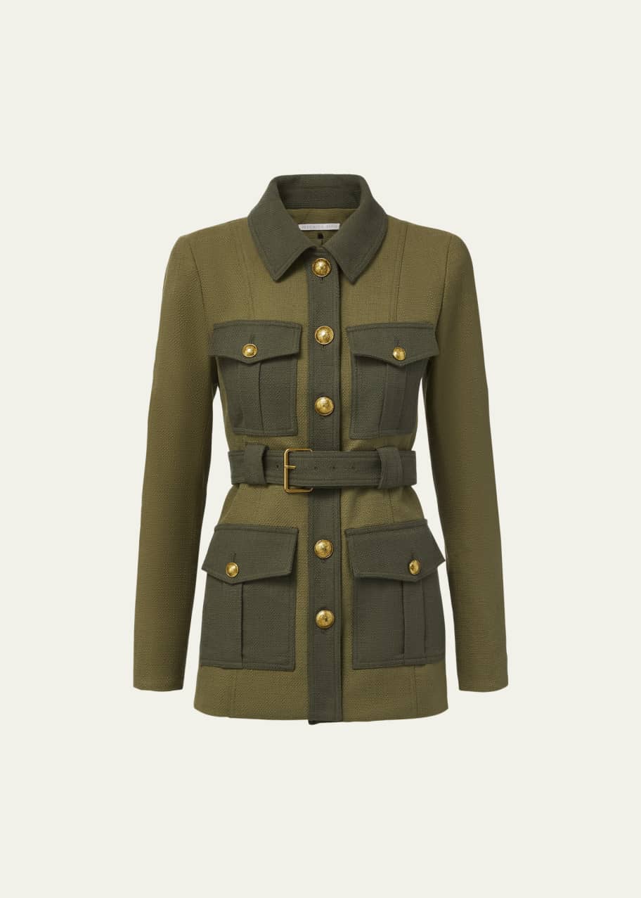 Veronica Beard Sonoma Boxy Flap-Pocket Jacket Bergdorf Goodman