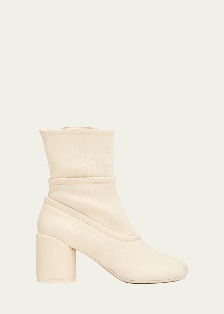 Image 1 of 1: Stretch Block-Heel Sock Booties