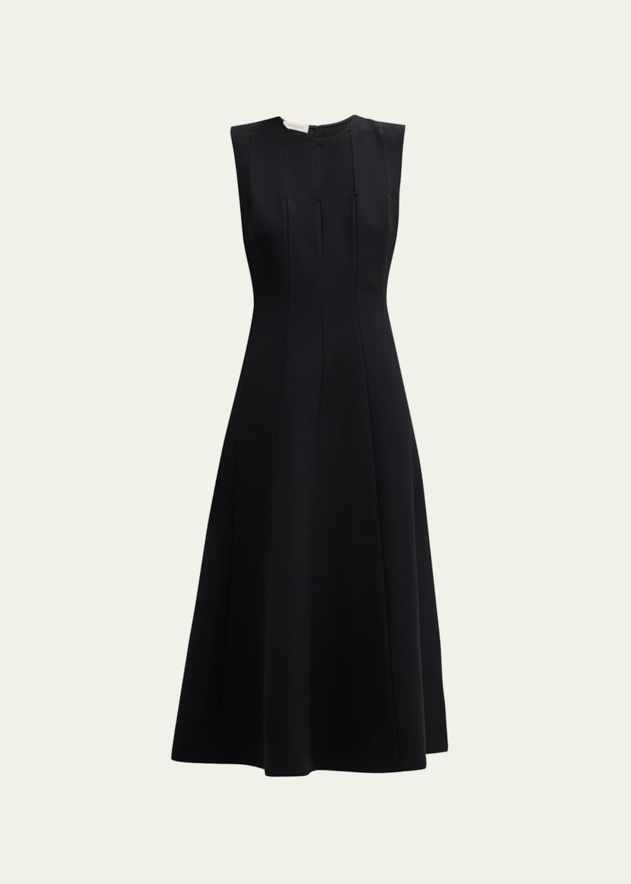 Lafayette 148 New York Sleeveless Cutout Wool Silk Midi Dress Bergdorf Goodman
