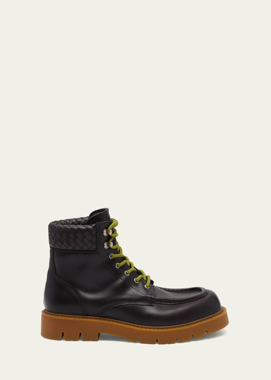 Image 1 of 1: Men's Haddock Leather Lace-Up Boots