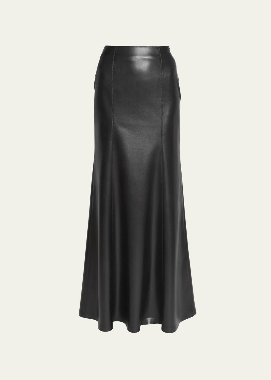 Gonna in pelle carlotta nera