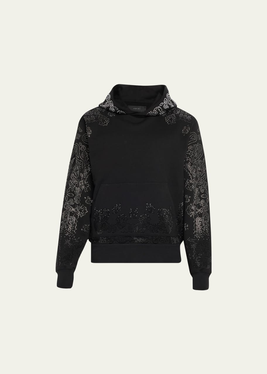 Amiri Men's Crystal Bandana Hoodie - Bergdorf Goodman