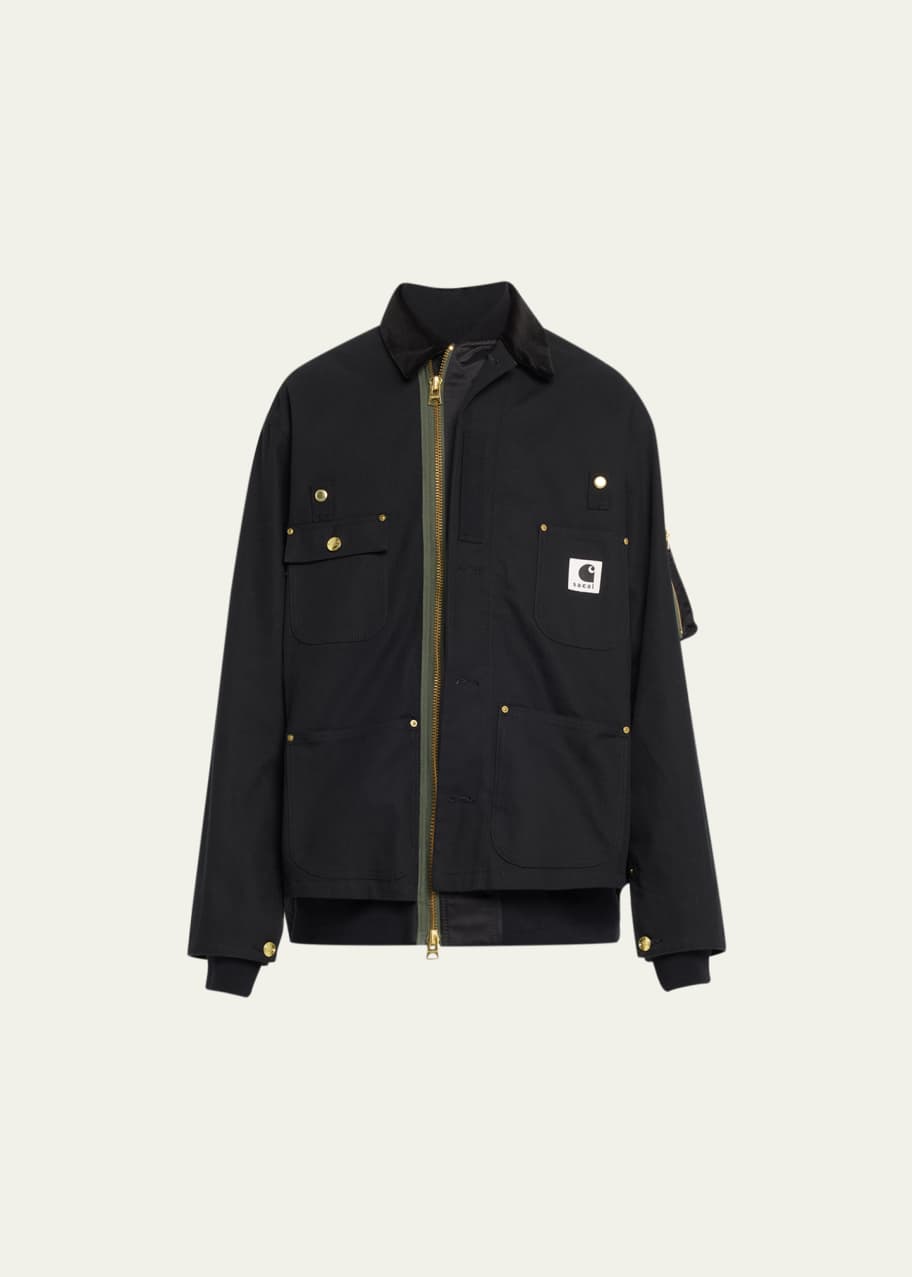 Sacai Sacai X Carhartt WIP Canvas X MA-1 Jacket Michigan HBX