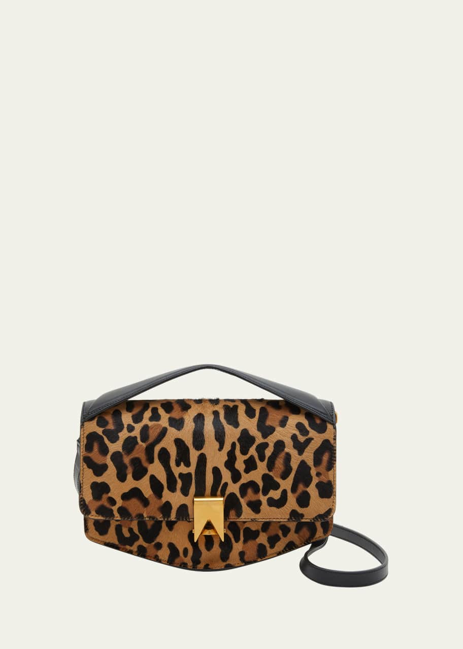 ALAIA Le Papa Leopard Calf Hair Crossbody Bag - Bergdorf Goodman