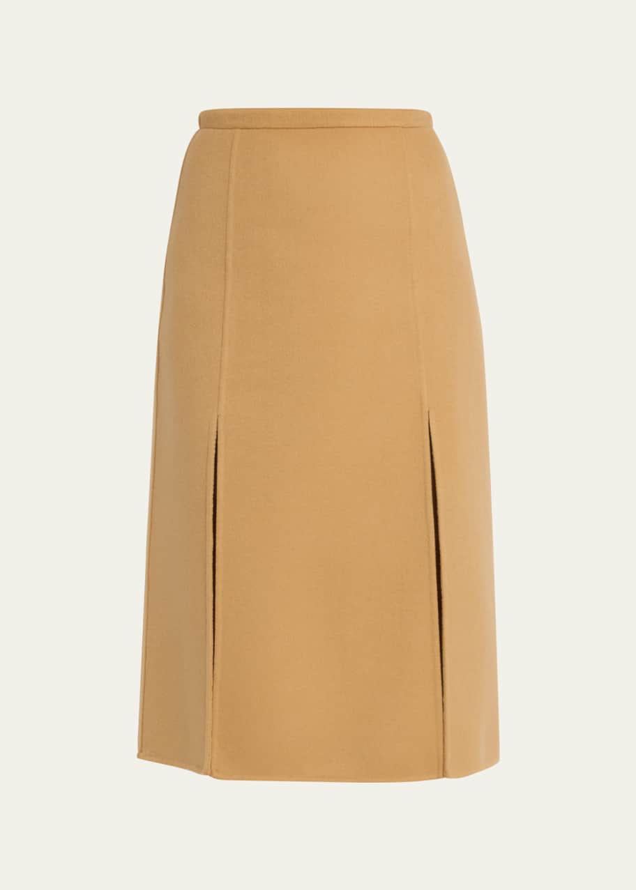 Michael Kors Collection Slit A Line Wool Midi Skirt Bergdorf Goodman
