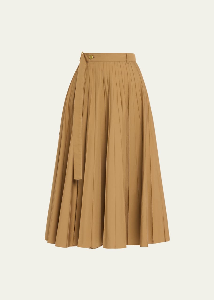 SACAI x Carhartt WIP Pleated Midi Skirt with Belt - Bergdorf Goodman