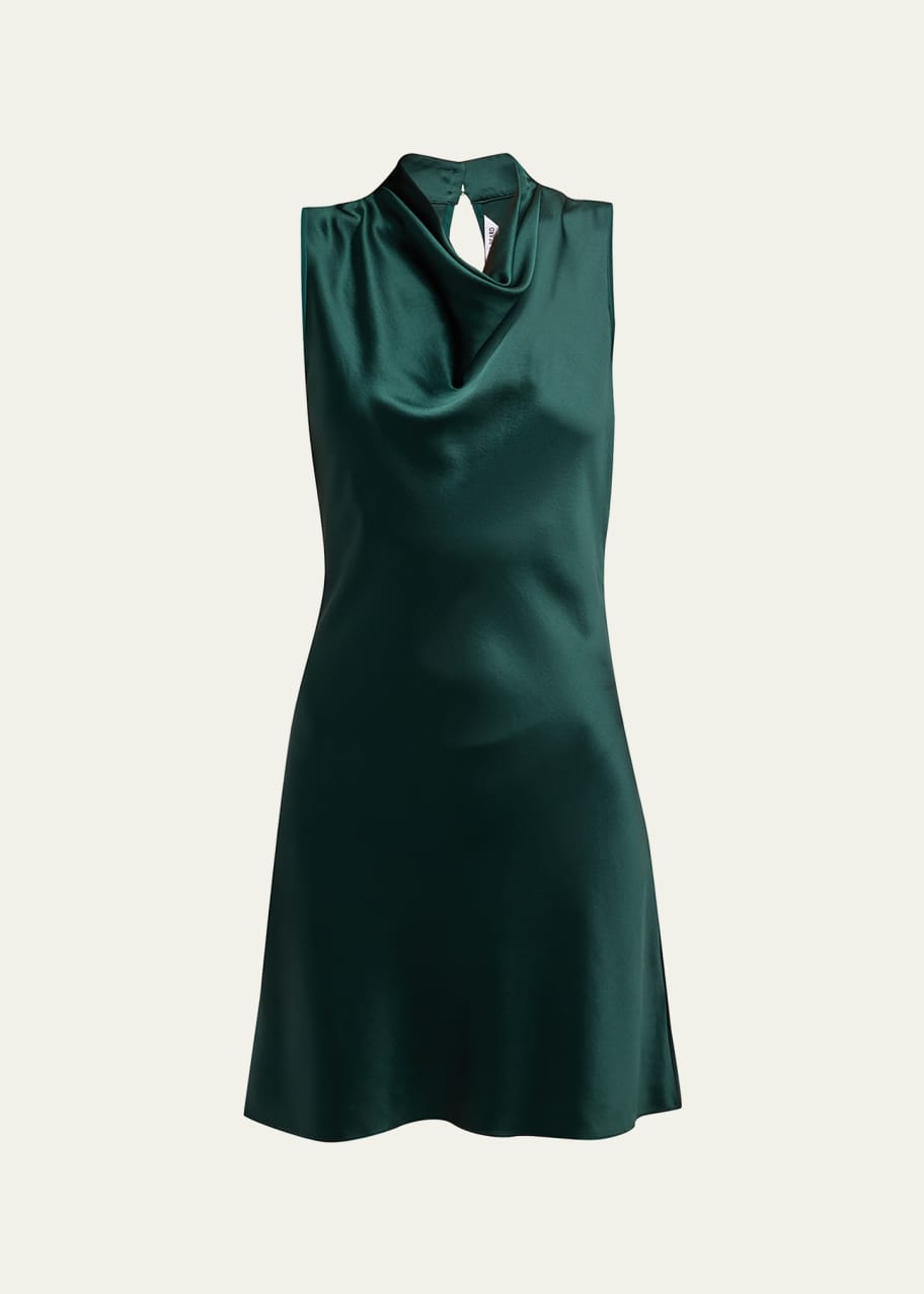 slim fit dress slacks Women Size 6 Veronica Beard Green Solid Dress – VIDA STYLE SHOP main image 1