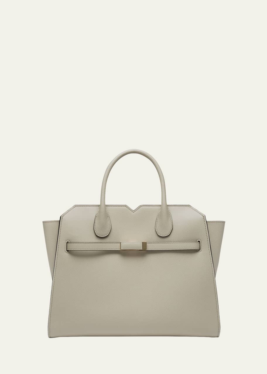 Image 1 of 1: Milano Medium Leather Tote Bag