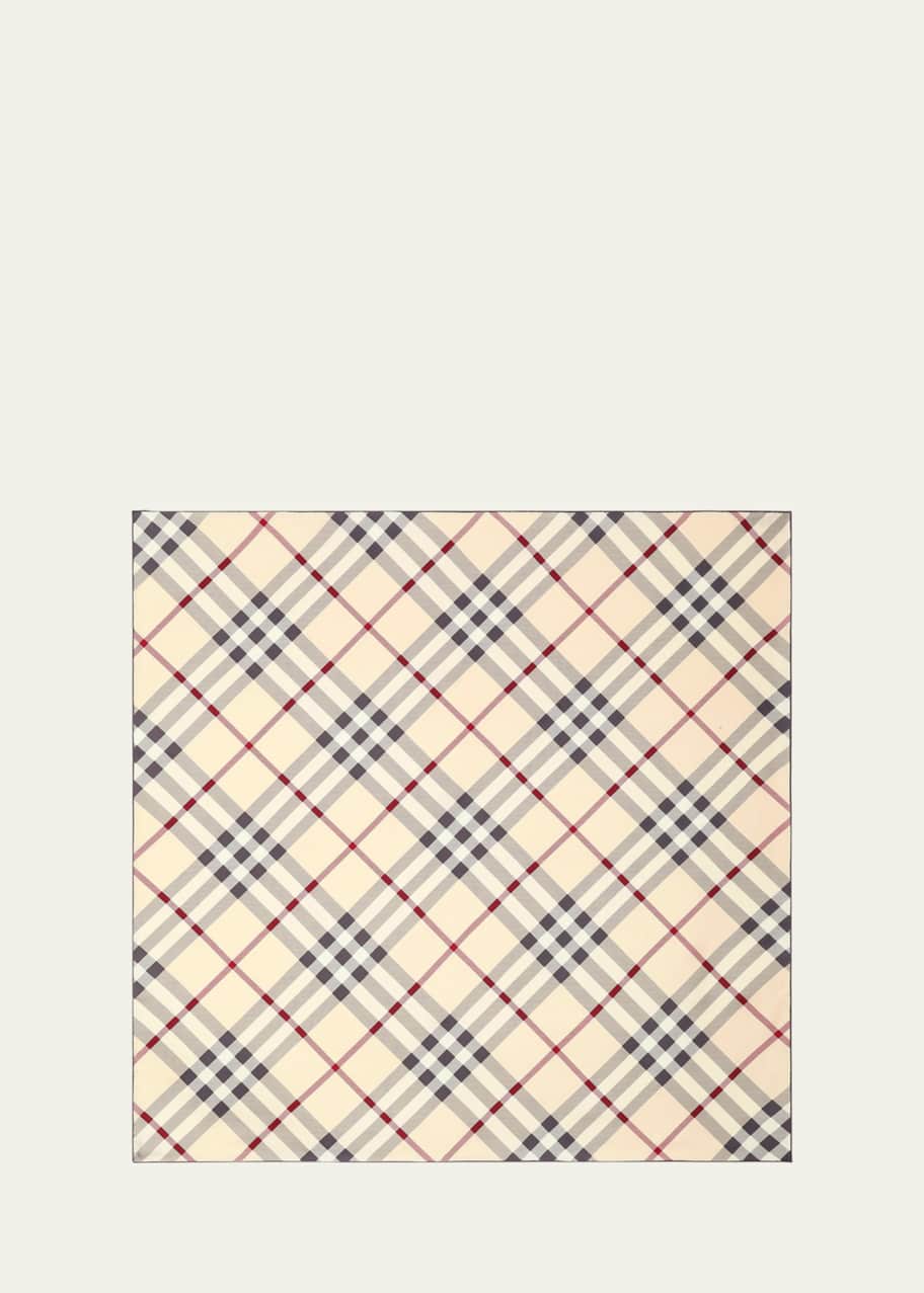 Burberry silk scarf square on sale
