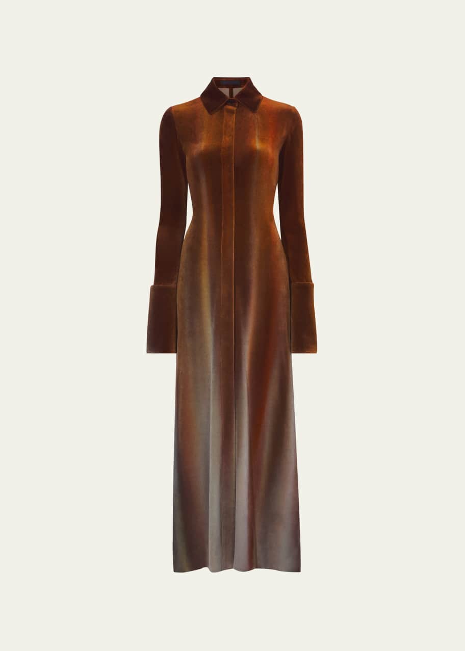 brown long linen dress Halvar Linen Maxi Dress Brown Espresso main image 0