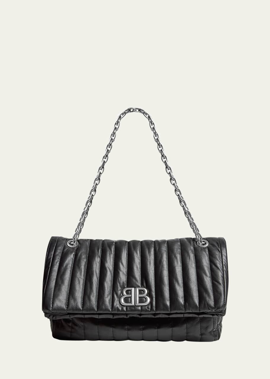 Balenciaga Monaco Medium Quilted Chain Shoulder Bag Bergdorf Goodman