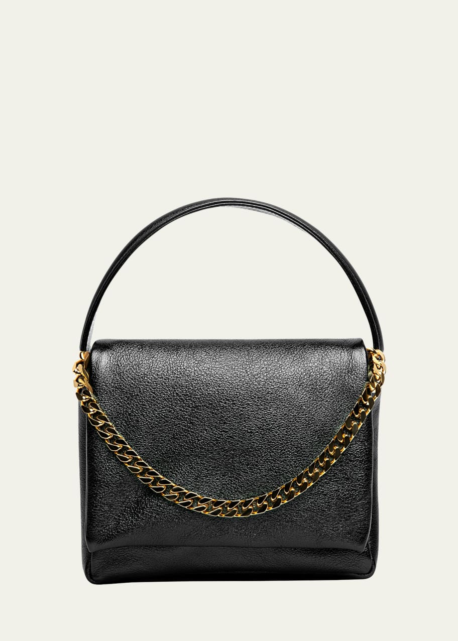 Liselle Kiss Taylor Flap Leather Top-Handle Bag - Bergdorf Goodman