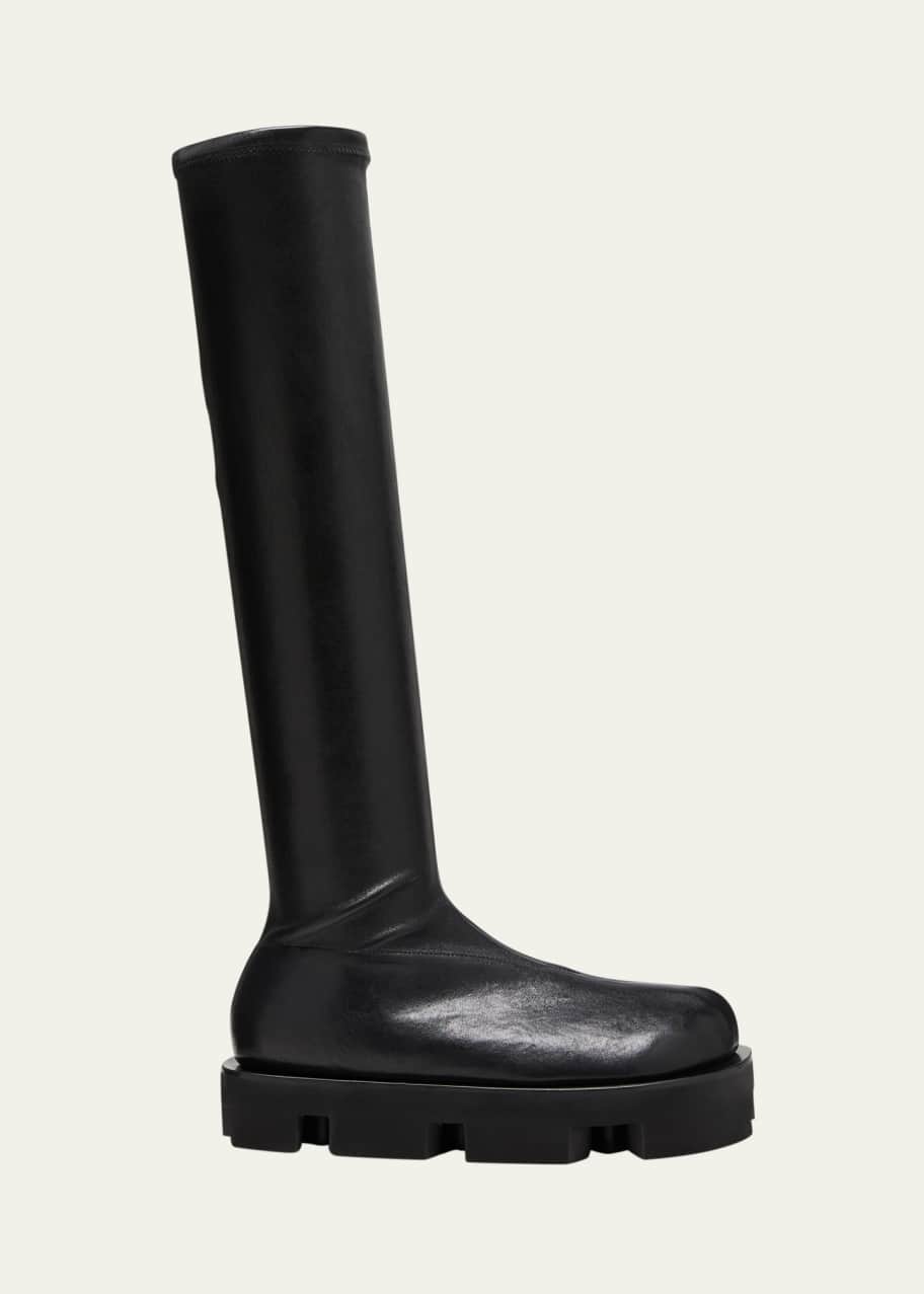 Jil Sander Stretch Leather Knee Boots - Bergdorf Goodman