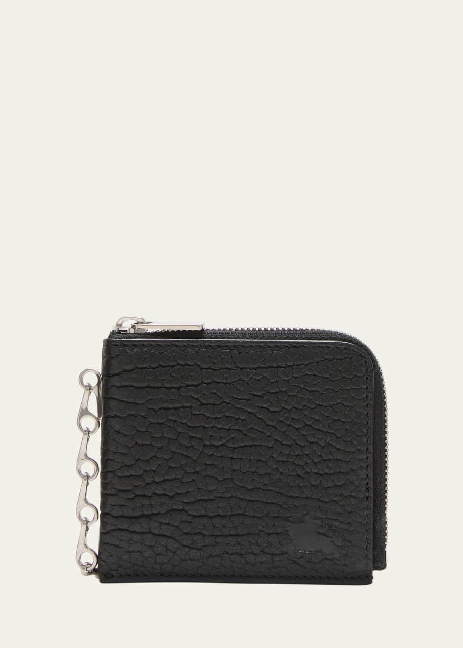 Burberry Men's Leather B Chain Zip Wallet Bergdorf Goodman