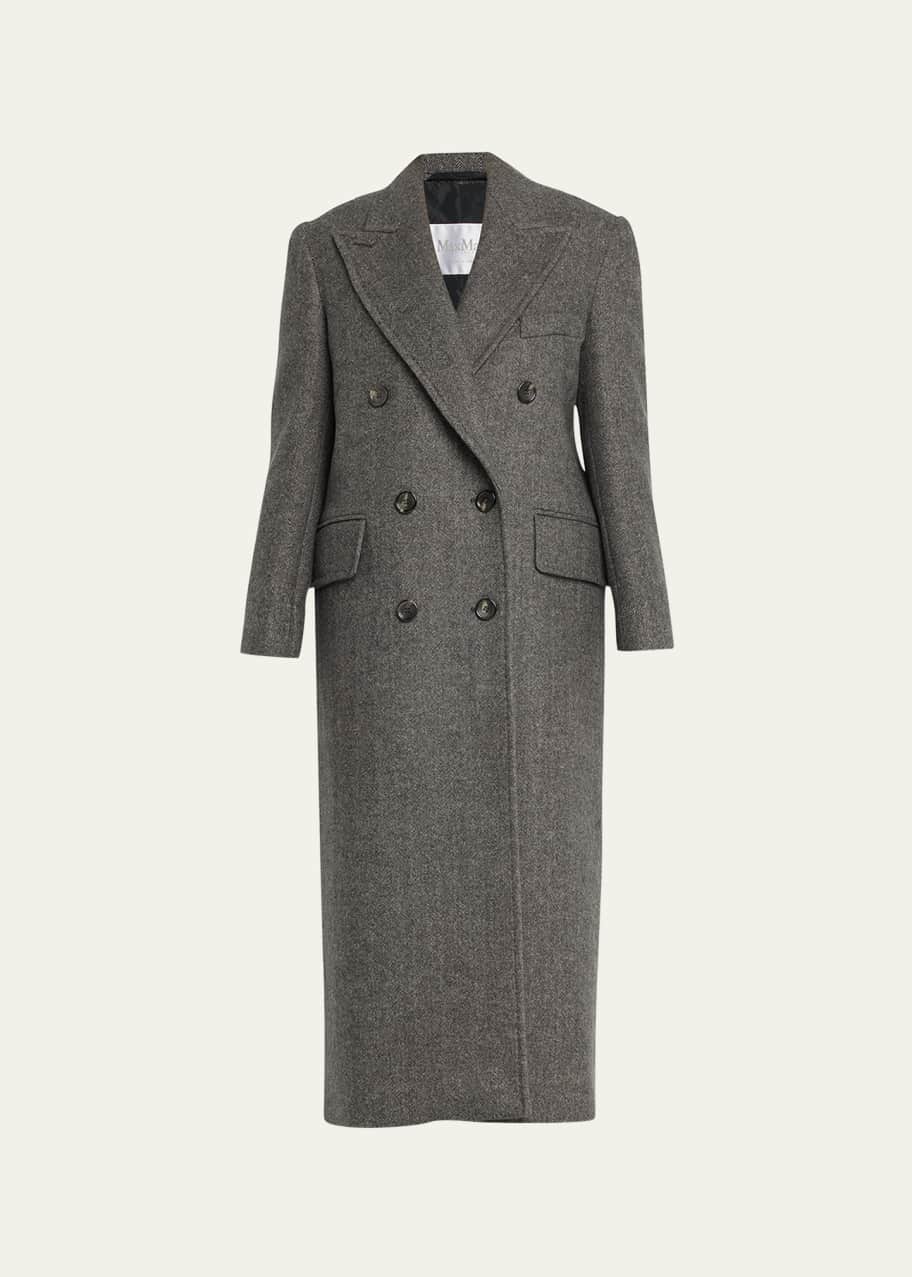 Grandseries stretch top wool top coat
